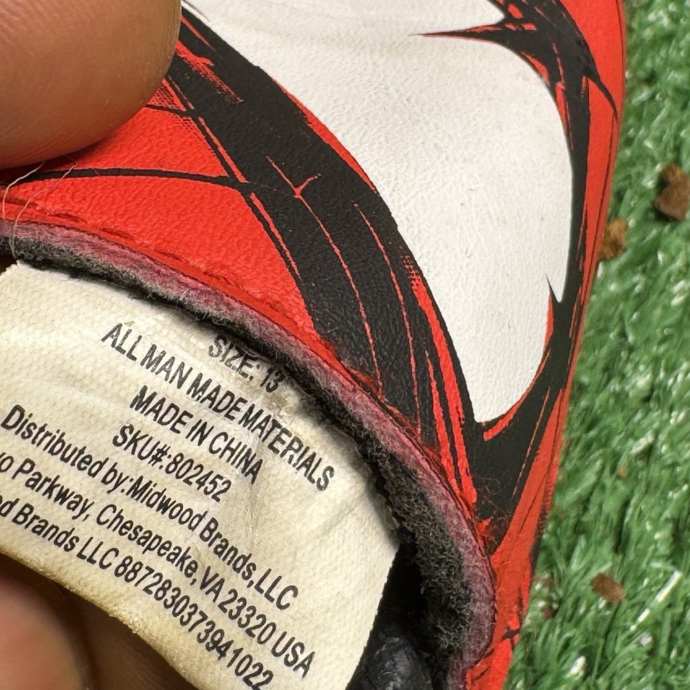 Marvel Spider-Man Slide Sandals Red Black Kids Size 13 SKU 802452 - Picture 6 of 6